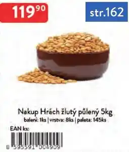 Qanto Nakup Hrách žlutý půlený nabídka