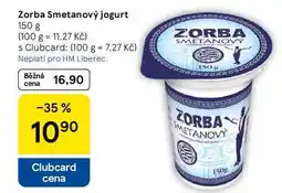 Tesco Zorba Smetanový jogurt nabídka