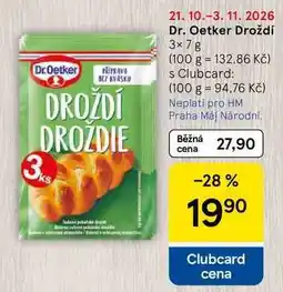 Tesco Dr. Oetker Droždí nabídka
