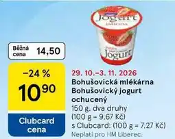 Tesco Bohušovická mlékárna Bohušovický jogurt nabídka
