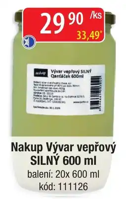 Qanto Nakup Vývar vepřový SILNÝ nabídka