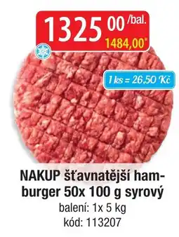 Qanto Nakup šťavnatější hamburger nabídka