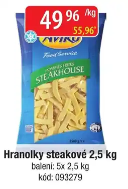 Qanto Niko hranolky steakové nabídka