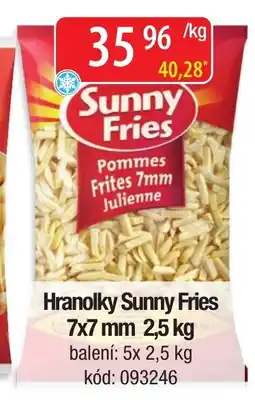 Qanto Hranolky Sunny Fries nabídka