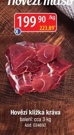 Qanto Hovězí kližka kráva nabídka