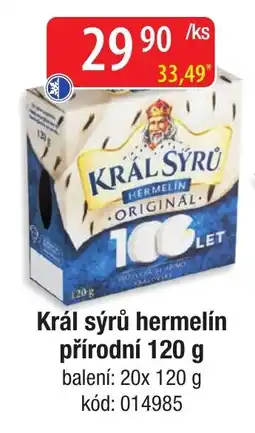 Qanto Král sýrů hermelín přírodní nabídka
