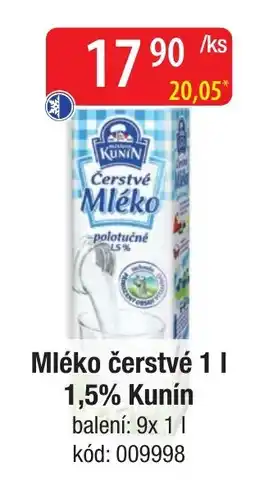 Qanto Kunín Mléko čerstvé nabídka