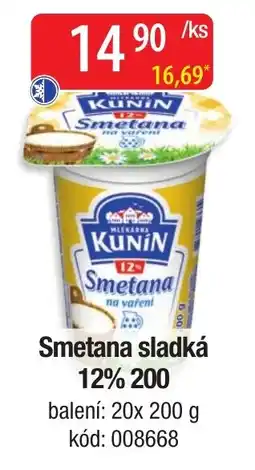 Qanto Kunín Smetana sladká nabídka