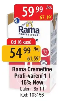 Qanto Rama Cremefine Profi-vaření 1 l nabídka