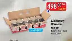 Qanto Sedlčanský Hermelín gastro nabídka