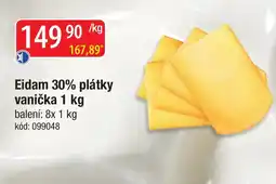 Qanto Eidam 30% plátky vanička nabídka