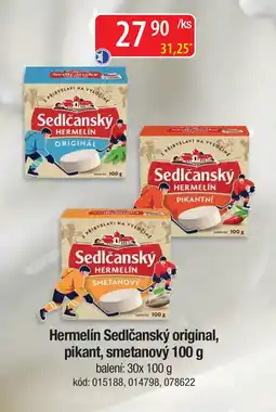 Qanto Sedlčanský hermelín original, pikant, smetanový nabídka