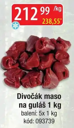 Qanto Divočák maso na guláš nabídka