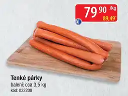 Qanto Tenké párky nabídka