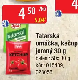 Qanto Spak tatarská omáčka, kečup jemný nabídka