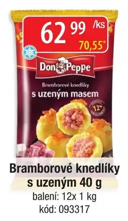 Qanto Don Peppe bramborové knedlíky s uzeným masem nabídka