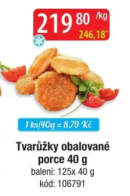 Qanto Tvarůžky obalované porce 40 g nabídka