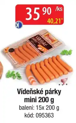 Qanto Prand vídeňské párky mini nabídka