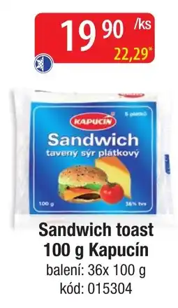 Qanto Kapucin sandwich toast nabídka