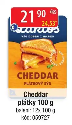 Qanto Sarries Cheddar plátky nabídka