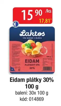 Qanto Laktos Eidam plátky 30% nabídka