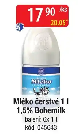 Qanto Bohemilk Mléko čerstvé 1,5% nabídka