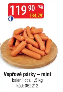 Qanto Vepřové párky – mini nabídka