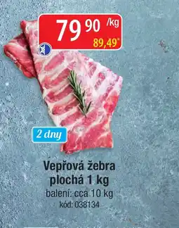Qanto Vepřová žebra plochá nabídka