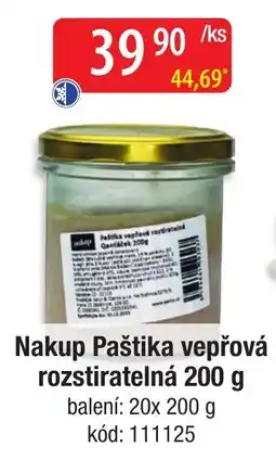 Qanto Paštika vepřová rozstiratelná nabídka