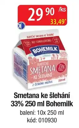 Qanto Bohemilk Smetana ke šlehání nabídka