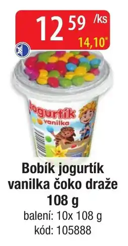 Qanto Bobík jogurtík vanilka čoko draže nabídka