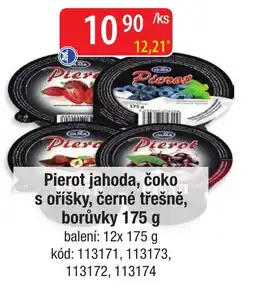 Qanto Pierot jahoda, čoko s oříšky, černé třešně, borůvky nabídka
