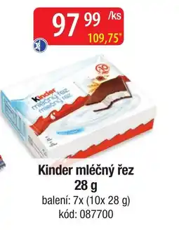 Qanto Kinder mléčný řez nabídka