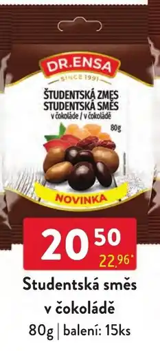 Qanto Dr. Ensa studentská směs v čokoládě nabídka