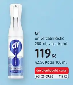dm drogerie Cif univerzální čistič nabídka