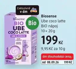 dm drogerie Biosense Ube coco latte nabídka