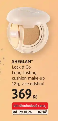 dm drogerie Sheglam lock & go long lasting cushion make-up nabídka