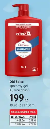 dm drogerie Old Spice sprchový gel nabídka