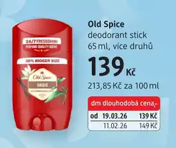 dm drogerie Old Spice deodorant stick nabídka
