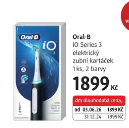 dm drogerie Oral-B iO Series 3 elektrický zubní kartáček nabídka