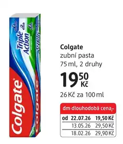 dm drogerie Colgate zubní pasta nabídka