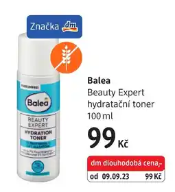 dm drogerie Balea beauty expert hydratační toner nabídka