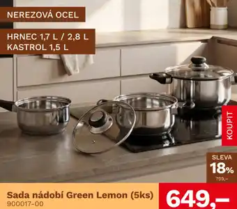 Green Lemon sada nádobí