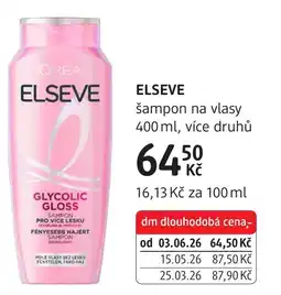 dm drogerie Elseve šampon na vlasy nabídka