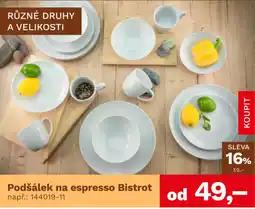 Asko Bistrot Podšálek na espresso nabídka