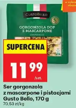 Biedronka Polsko Gusto Bello ser gorgonzola z mascarpone i pistacjami nabídka