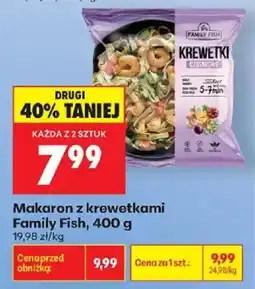 Biedronka Polsko Family Fish makaron z krewetkami czosnkowe nabídka