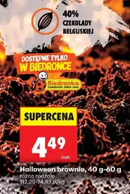 Biedronka Polsko Biedronka halloween brownie nabídka