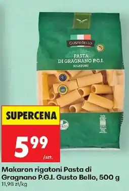 Biedronka Polsko Gusto Bello makaron rigatoni nabídka