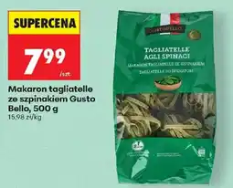 Biedronka Polsko Gusto Bello makaron tagliatelle ze szpinakiem nabídka